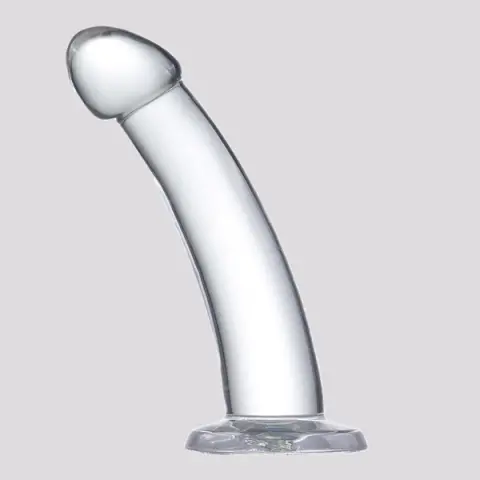 Imagen Dildo gelatina transparente 18 cm Glazed