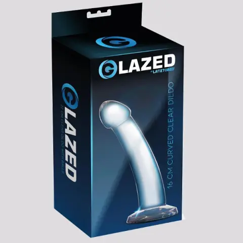 Imagen Dildo gelatina transparente 16 cm Glazed 2