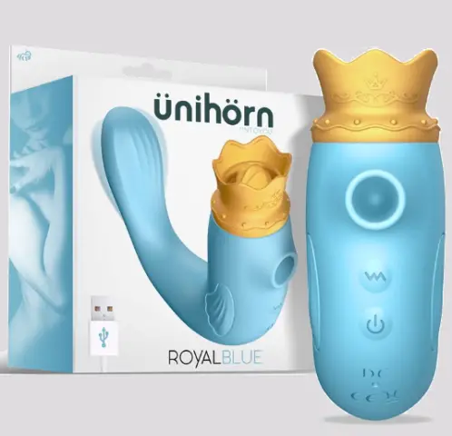 Imagen Succionador  de cltoris, lengua y vibrador Royal Blue