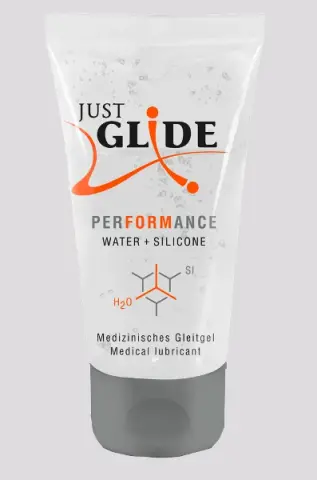 Imagen Lubricante performance just glide hbrido agua+ silicona  50 ml