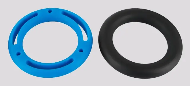 Imagen Set 2 anillos silicona negro-azul  You2Toys
