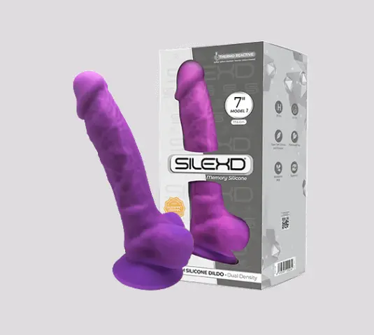Imagen Pene silicona Silexd 7" lila