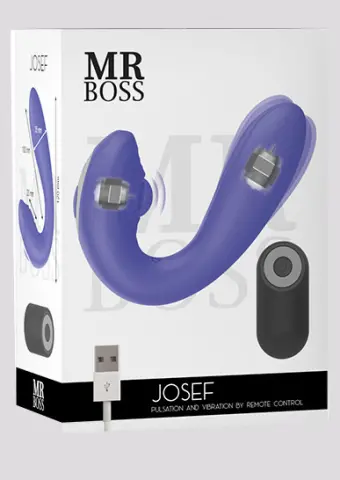 Imagen Masturbador vibrador y pulsador control remoto  Josef Mr Boss 4