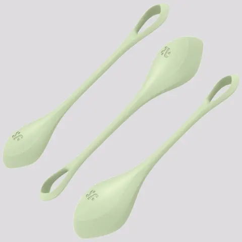 Imagen Set de bolas chinas verdes Satisfyer training  Yoni power  2