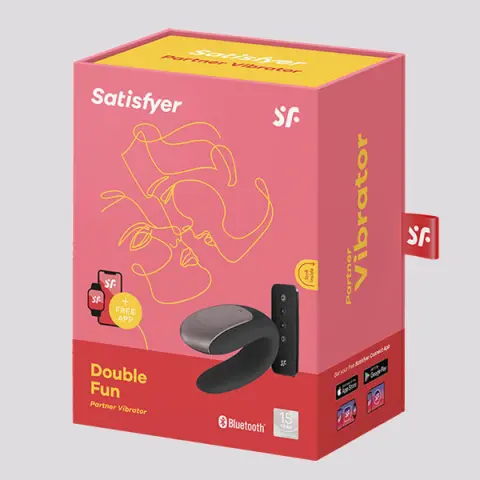 Imagen Satisfyer Double fun partner negro + APP 2