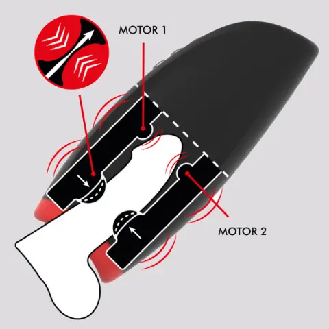 Imagen Novax masturbador con vibracin y compresin 3