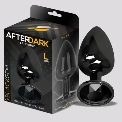 Imagen Plug joya negro aluminio L  Afterdark 