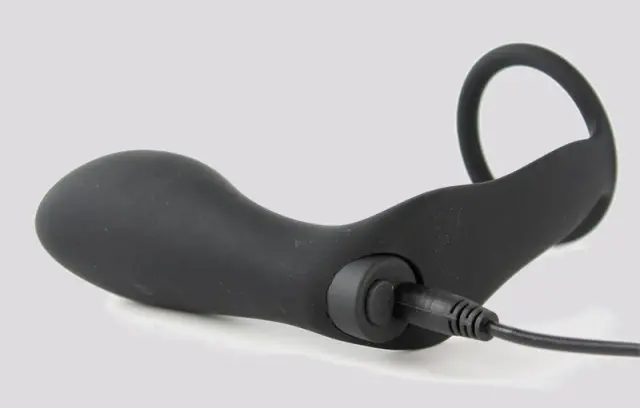 Imagen Plug vibrador con anillo negro Ansel 2