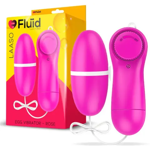 Imagen Huevo vibrador rosa-blanco  Fluid Laaso