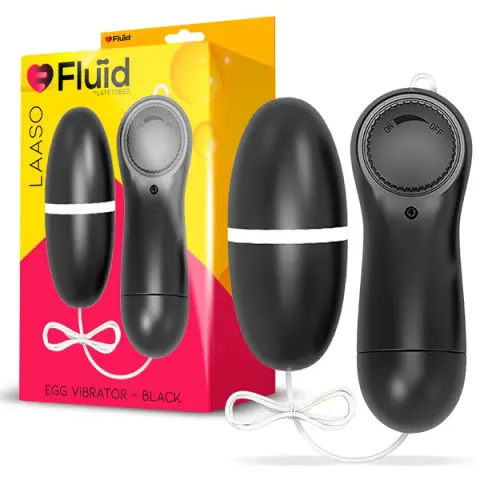 Imagen Huevo vibrador negro-blanco  Fluid Laaso