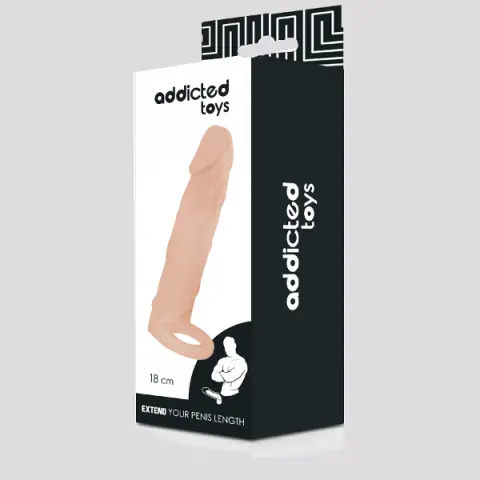 Imagen Funda pene natural  y anillo Addicted toys 20 cm 2