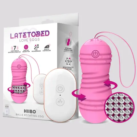 Imagen Huevo vibrador rotador recargable control remoto Hiibo Latetobed