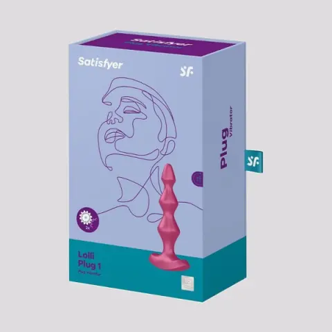 Imagen Plug vibrador Satisfyer Lolli plug 1 burdeos 2