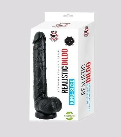 Imagen Pene realistico negro 9.8 " 25,5 cm 3