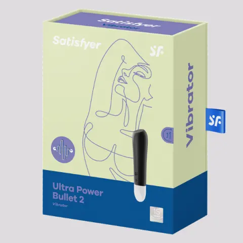 Imagen Bala vibradora recargable Satisfyer Ultra power 2 negra