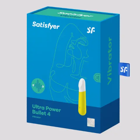 Imagen Bala vibradora recargable  amarillo Satisfyer Ultra power 4