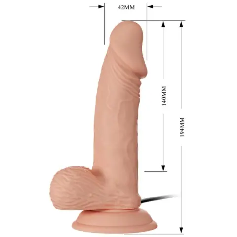 Imagen Pene realistico vibrador  7.6" Zebulon Beautiful encounter 4