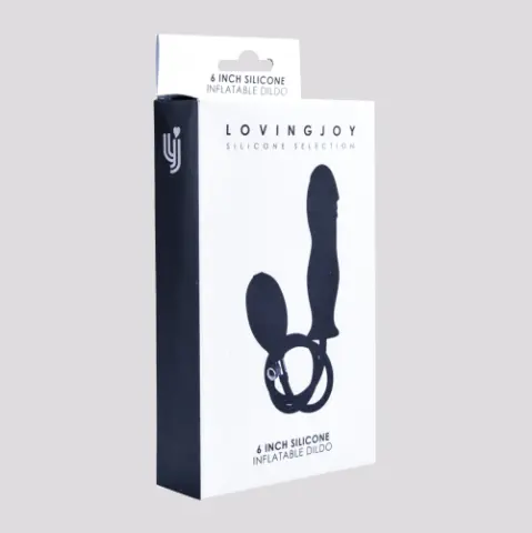 Imagen Dildo negro  hinchable silicona 3