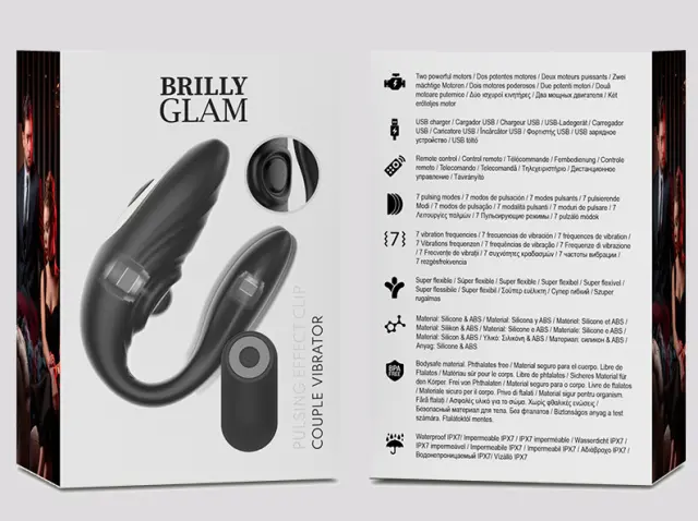 Imagen Brilly Glam Couple Pulsing & vibrating parejas control remoto recargable    2