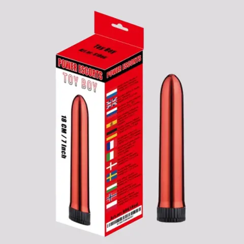 Imagen Vibrador rojo metalizado 2