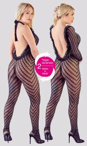 Imagen Catsuit abierto escote volantes S/L 2