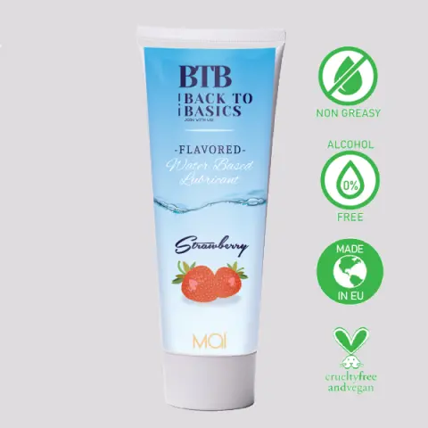 Imagen Lubricante aroma fresa BTB 75 ML