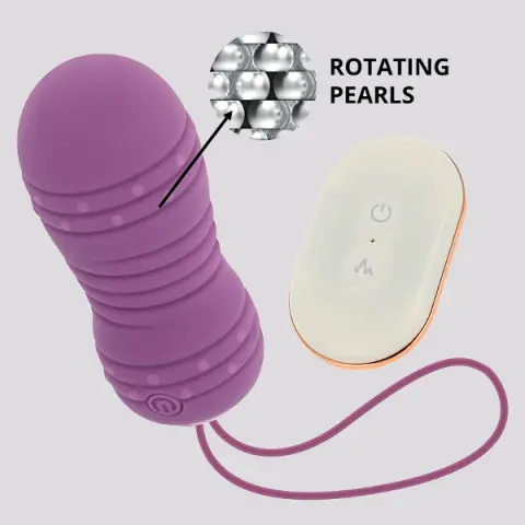 Imagen Huevo  lila rotador recargable control remoto