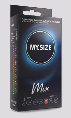 Imagen Preservativos Mix Mysize 60 10 unidades