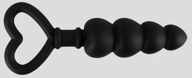 Imagen Tira de 4 bolas anales de silicona negra Black Velvets