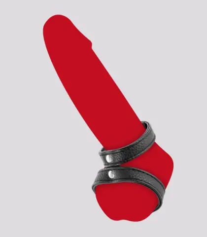 Imagen Doble anillo negro broches  Fetish Tentation