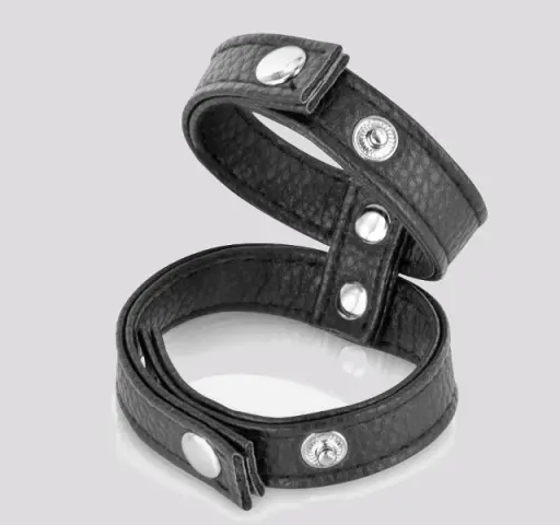 Imagen Doble anillo negro broches  Fetish Tentation 2