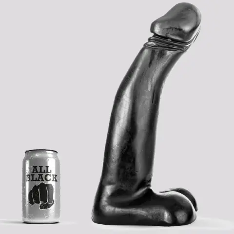 Imagen Maxi pene negro All Black 29 cm.