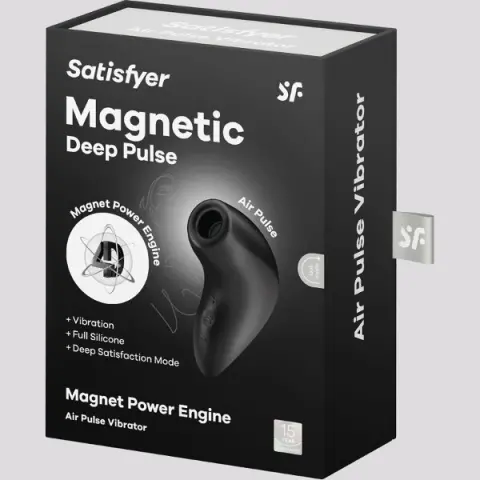 Imagen Succionador Satisfyer Magnetic Deep pulse Negro