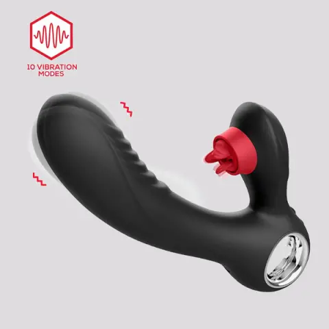 Imagen Vibrador estiimulador triple lengua Niza 2 Intou you 3