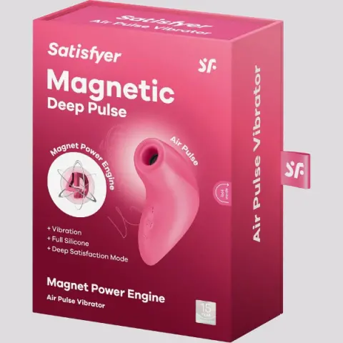 Imagen Succionador Satisfyer Magnetic Deep pulse rosa