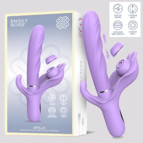 Imagen Apollo Billie Vibrador penetrador con succin y pulsin