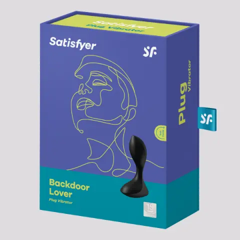 Imagen Plug vibrador Satisfyer Backdoor lover negro