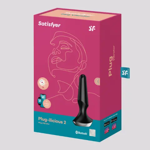 Imagen Plug vibrador Satisfyer Ilicious 2 negro + App