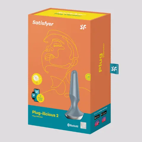 Imagen Plug vibrador Satisfyer Ilicious 2 gris + App