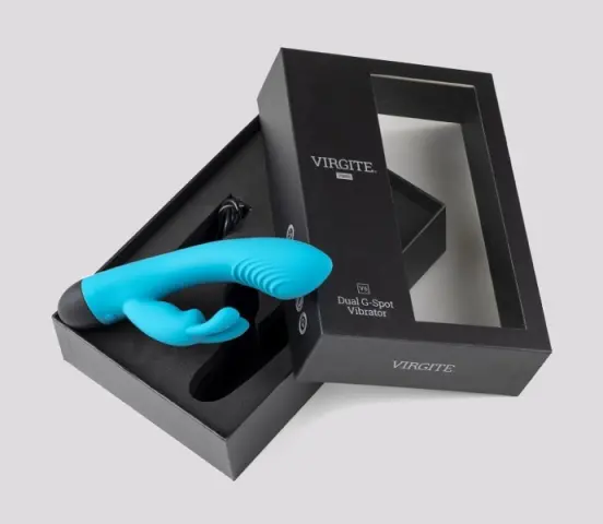 Imagen Vibrador  recargable Virgite V6 azul 3