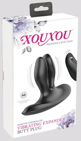 Imagen Butt expander vibrador recargable control remoto Xou xou