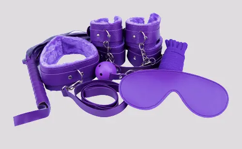 Imagen Kit 8 piezas lila BDSM Loving joy