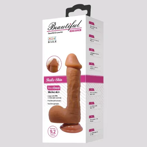 Imagen Pene realistico mulato 9.2"  Johnson Beautiful encounter