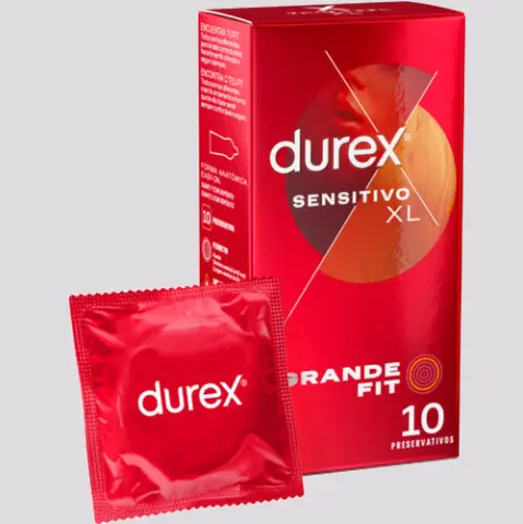 Imagen Durex sensitivos XL 10 unidades