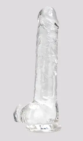 Imagen Dildo gelatina transparente 8"  21 cm Loving joy