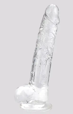 Imagen Dildo gelatina transparente 9"  24 cm Loving joy