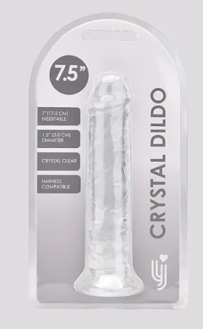 Imagen Dildo gelatina transparente 7.5"  20 cm Loving joy 2