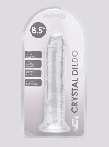 Imagen Dildo gelatina transparente 8.5"  21,5 cm Loving joy 2