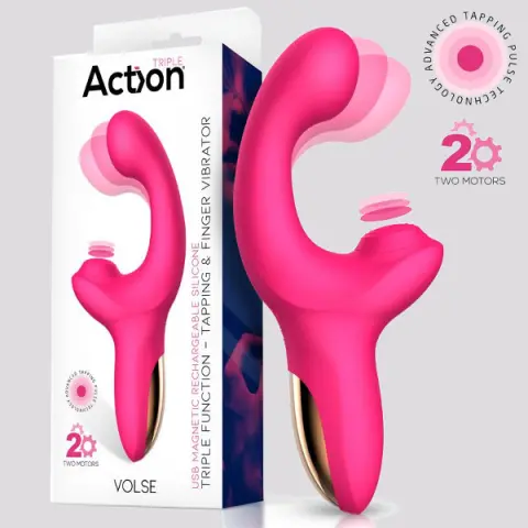 Imagen Vibrador triple funcin finger tapping Volse Action