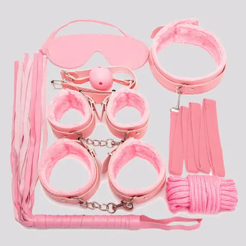 Imagen Kit 7 piezas rosa BDSM Fetish Fever